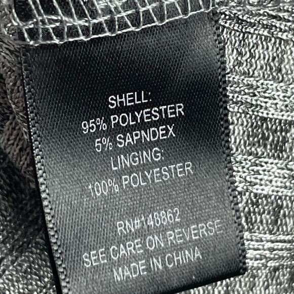 Torrid Silver Metallic Shimmer Ribbed Knit Trapeze‎ Dress Size 2 (18-20) - Picture 8 of 9